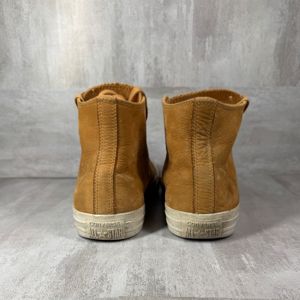Converse Chuck Taylor All Star High Top Tan Leather Sneakers 157522C Mens 9 - Picture 4 of 8
